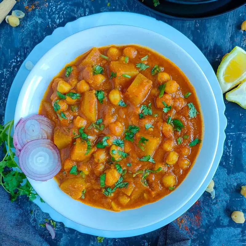 Dry Aloo Chana