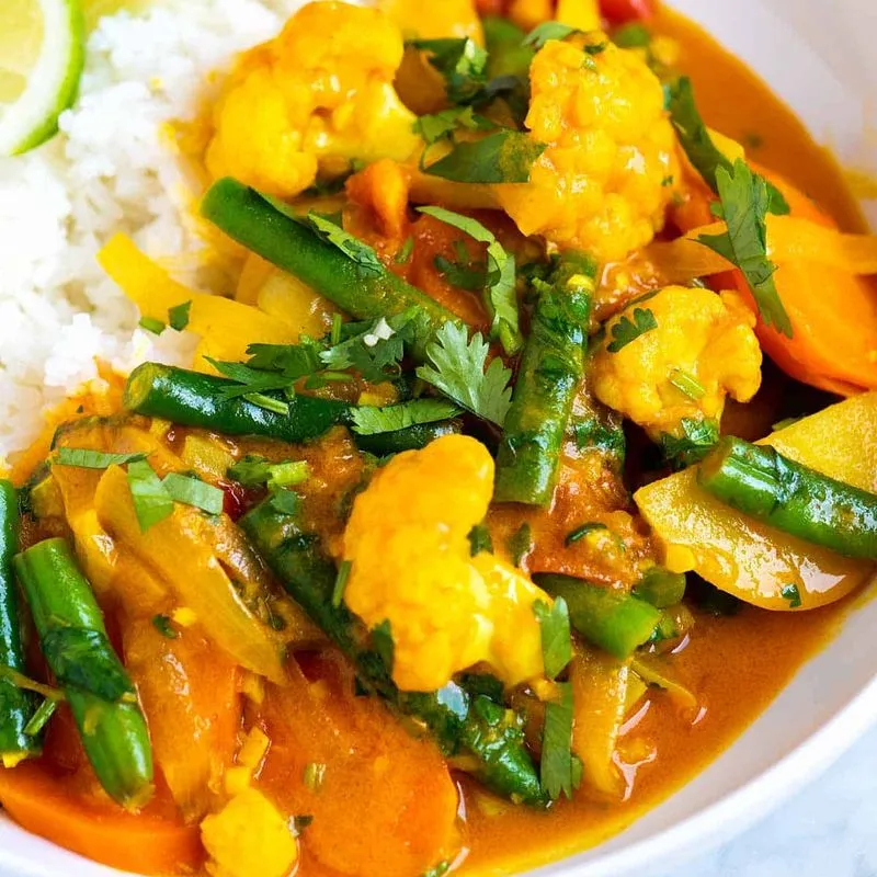 Green Mixed Vegetable Curry
